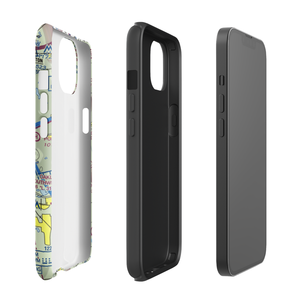 Aeronut Park Balloonport (13M) VFR Sectional  Tough iPhone Case iPhone 13 model shown