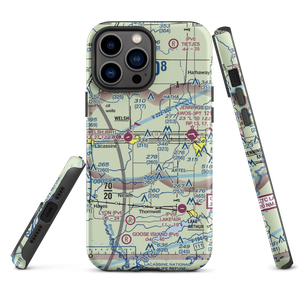 Ag Aviation Airport (LS18) VFR Sectional  Tough iPhone Case