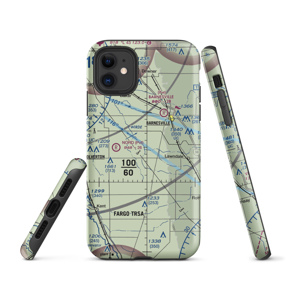 Ag Spray Inc Airport (94MN) VFR Sectional  Tough iPhone Case iPhone 11 model shown