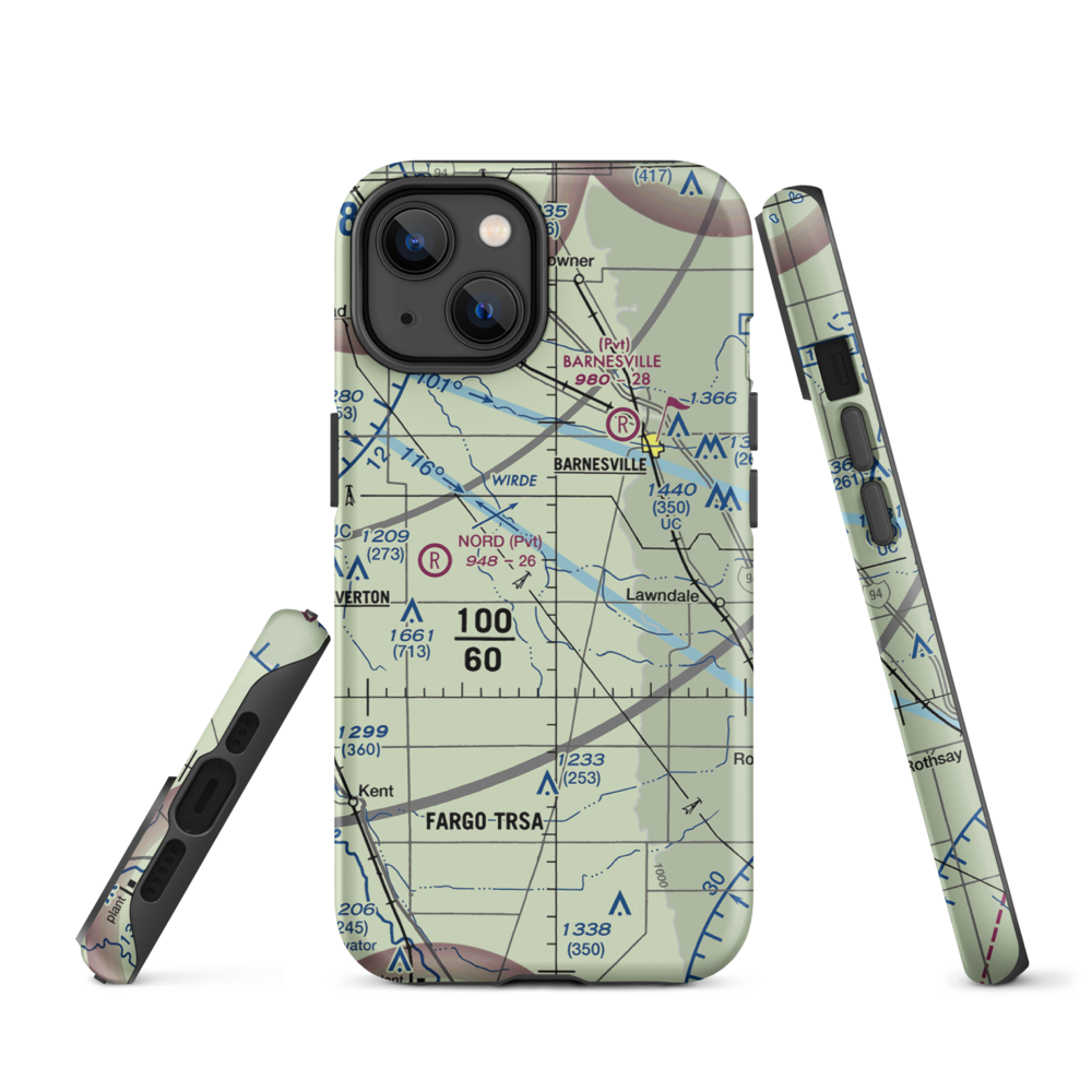 Ag Spray Inc Airport (94MN) VFR Sectional  Tough iPhone Case iPhone 14 model shown