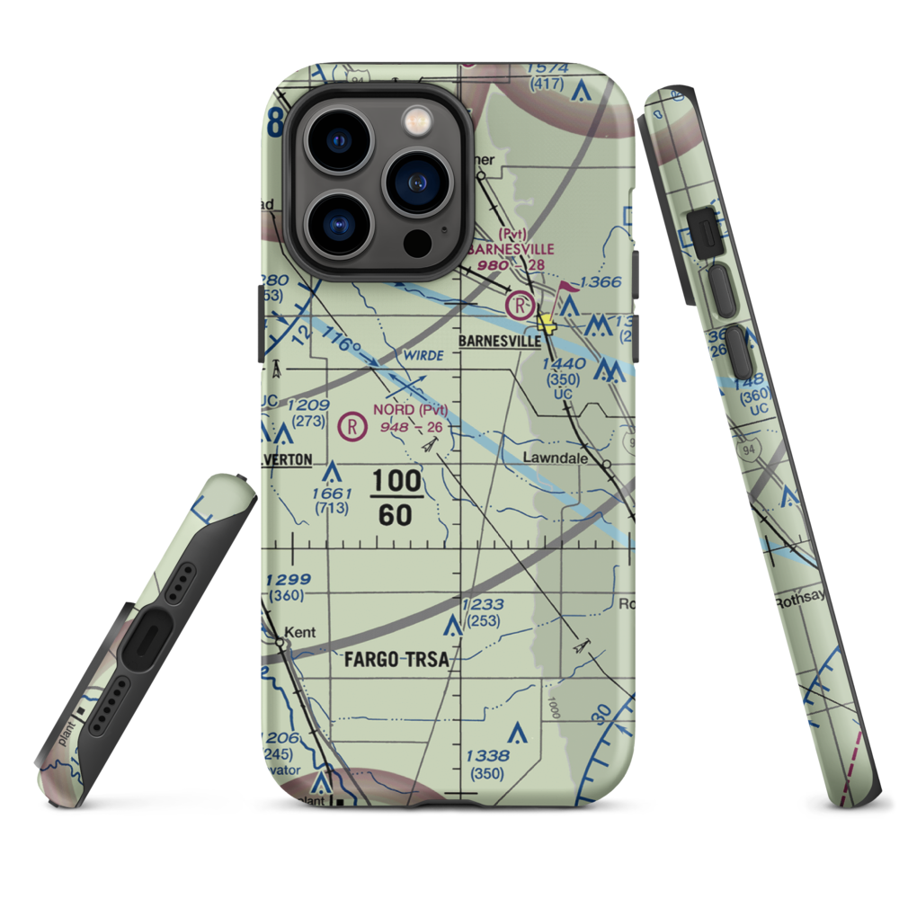 Ag Spray Inc Airport (94MN) VFR Sectional  Tough iPhone Case iPhone 14 Pro Max model shown