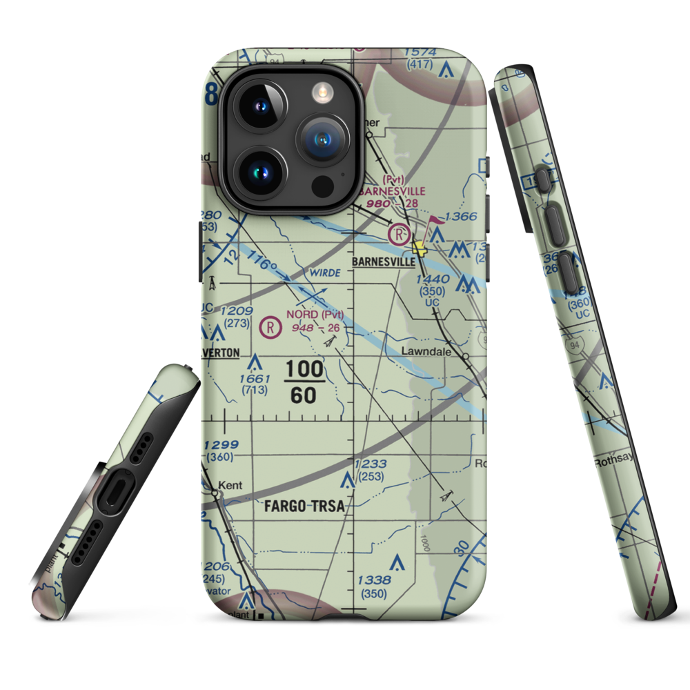 Ag Spray Inc Airport (94MN) VFR Sectional  Tough iPhone Case iPhone 15 Pro Max model shown