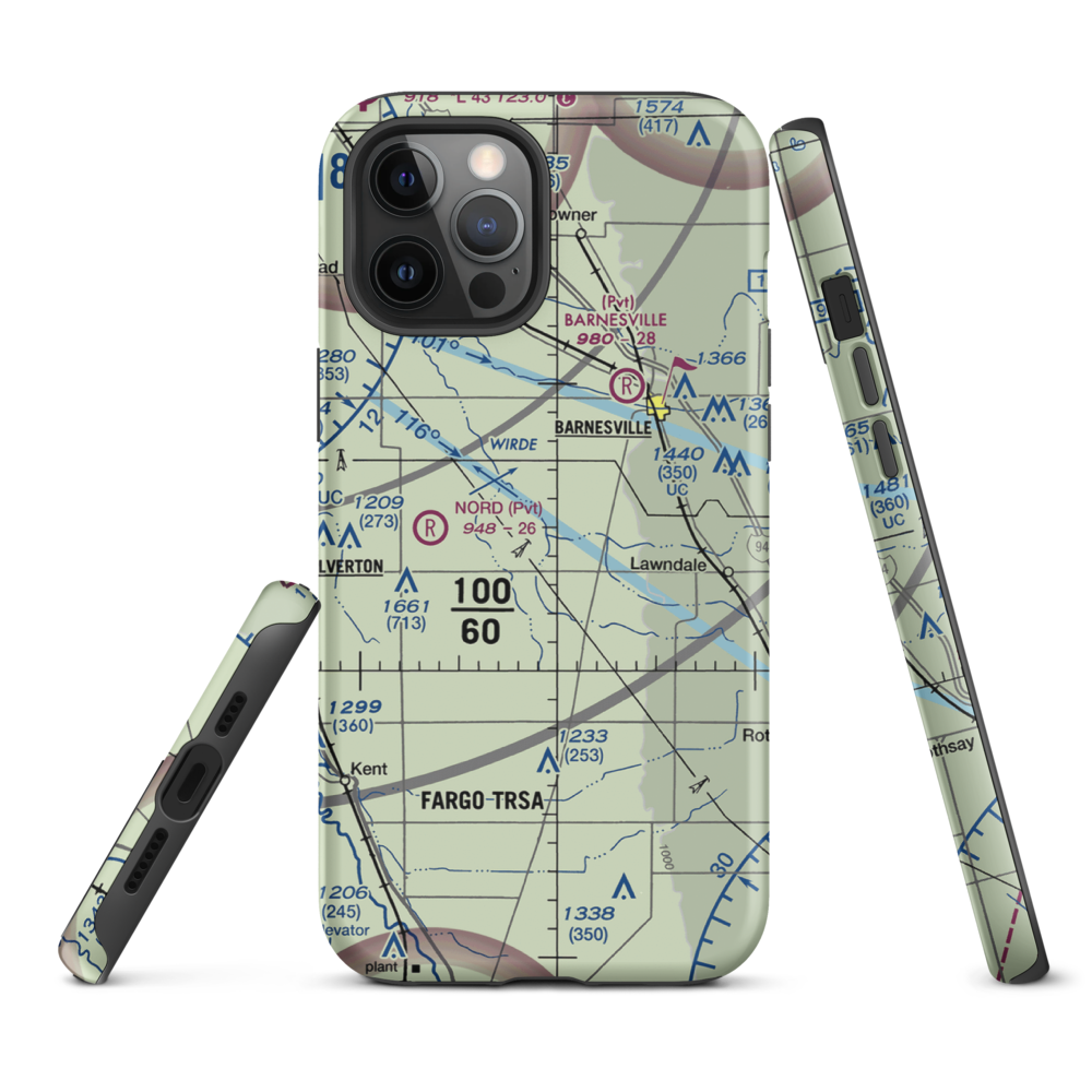 Ag Spray Inc Airport (94MN) VFR Sectional  Tough iPhone Case iPhone 12 Pro Max model shown