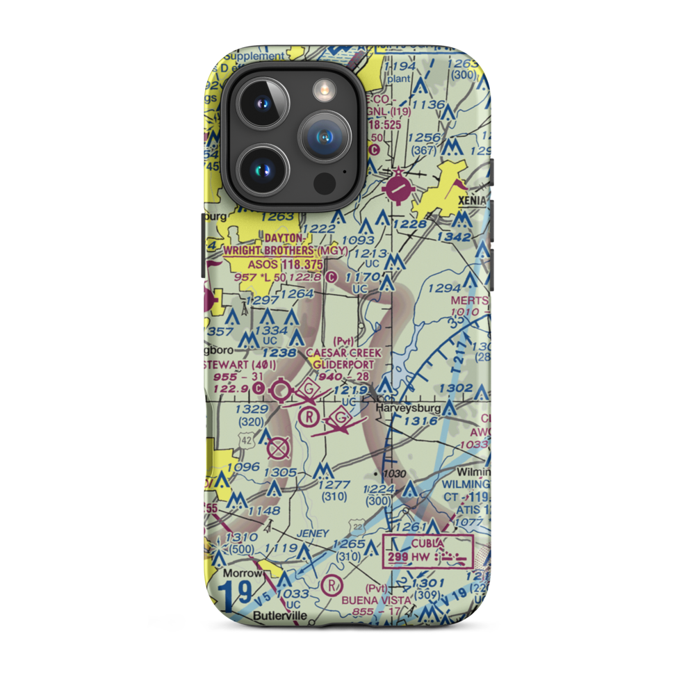 Air Jordan Airport (2OI2) VFR Sectional  Tough iPhone Case iPhone 16 Pro Max model shown