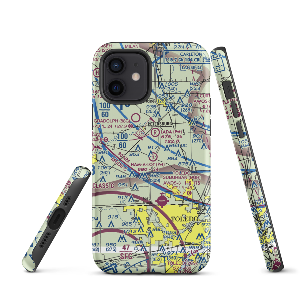 Air Rahe Airport (4MI1) VFR Sectional  Tough iPhone Case iPhone 12 model shown