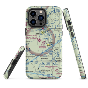 Airborn Paraflite Ultralightport (MI04) VFR Sectional  Tough iPhone Case