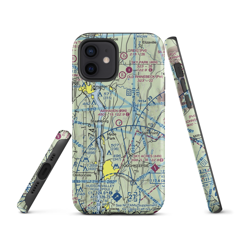 Airhaven Airport (09N) VFR Sectional  Tough iPhone Case iPhone 12 model shown