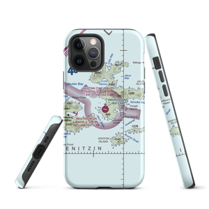 Akun Airport (7AK) VFR Sectional  Tough iPhone Case