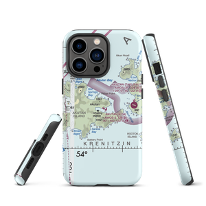 Akutan Seaplane Base (KQA) VFR Sectional  Tough iPhone Case