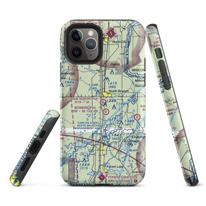 Al's Due North Airport (MY90) VFR Sectional  Tough iPhone Case