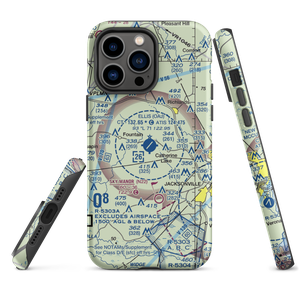 Albert J Ellis Airport (OAJ) VFR Sectional  Tough iPhone Case