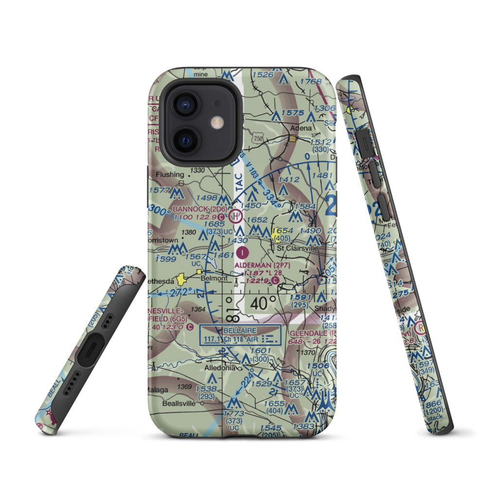 Alderman Airport (2P7) VFR Sectional  Tough iPhone Case iPhone 12 model shown