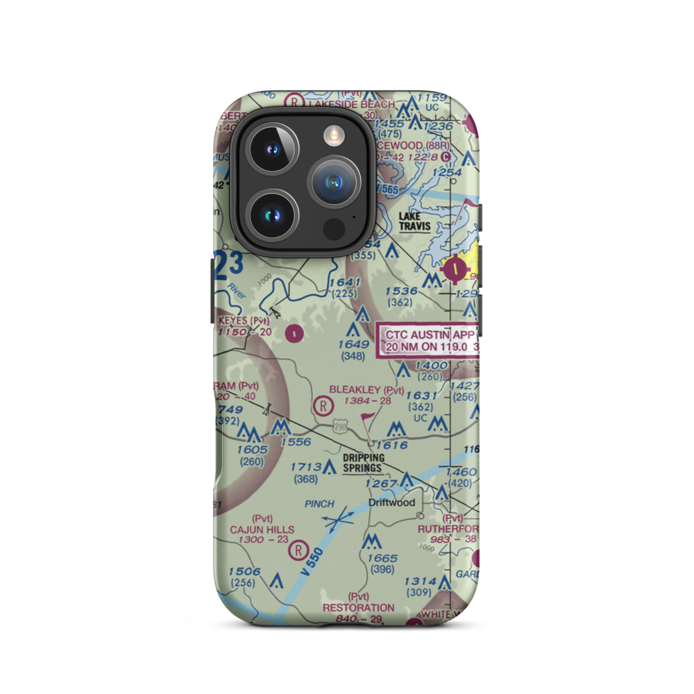 Alexander Ranch Airport (5TE3) VFR Sectional  Tough iPhone Case iPhone 16 Pro model shown