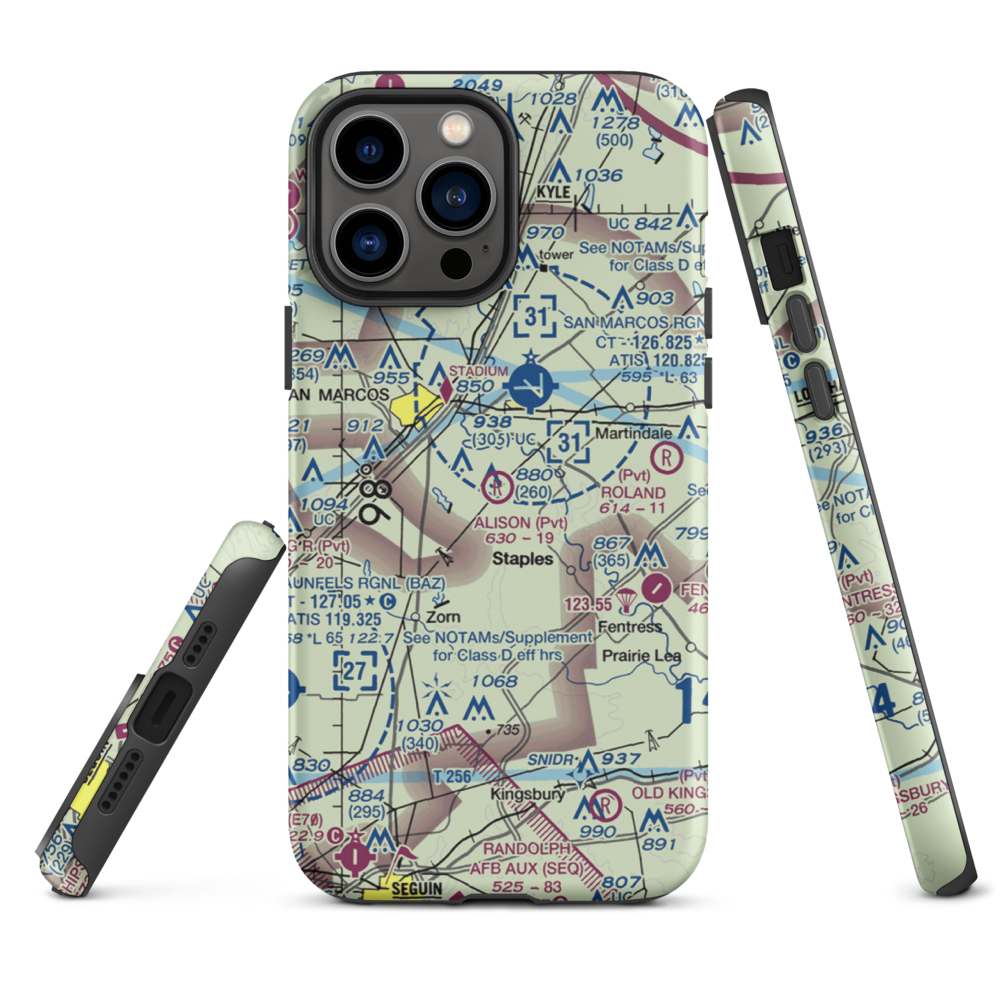 Alison Air Park (7TS2) VFR Sectional  Tough iPhone Case iPhone 13 Pro Max model shown