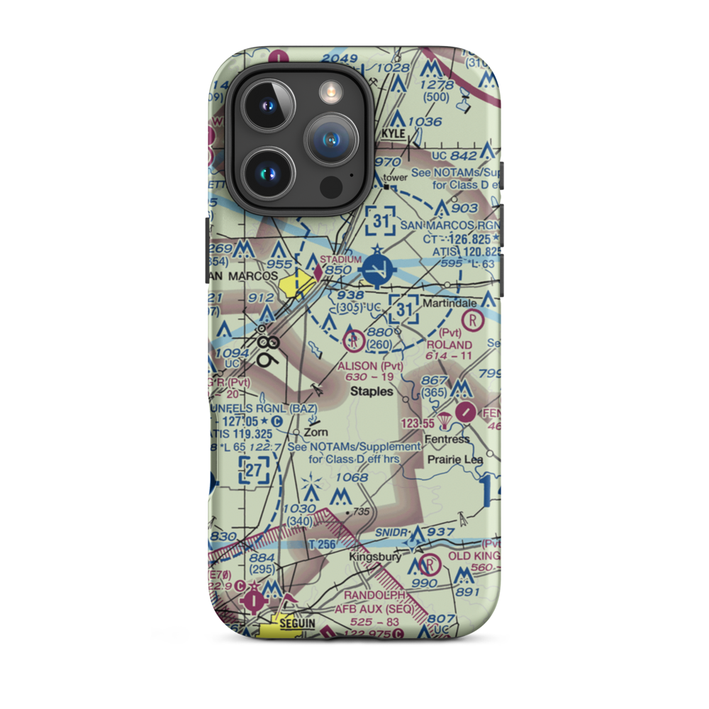 Alison Air Park (7TS2) VFR Sectional  Tough iPhone Case iPhone 16 Pro Max model shown