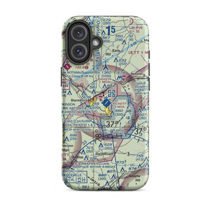 Allen C Perkinson Blackstone Army Air Field (BKT) VFR Sectional  Tough iPhone Case