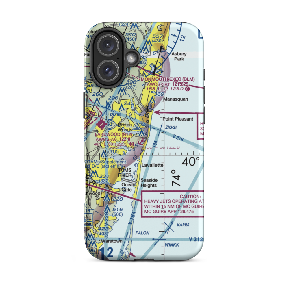 Allen's Seaplane Base (JY35) VFR Sectional  Tough iPhone Case iPhone 16 Plus model shown