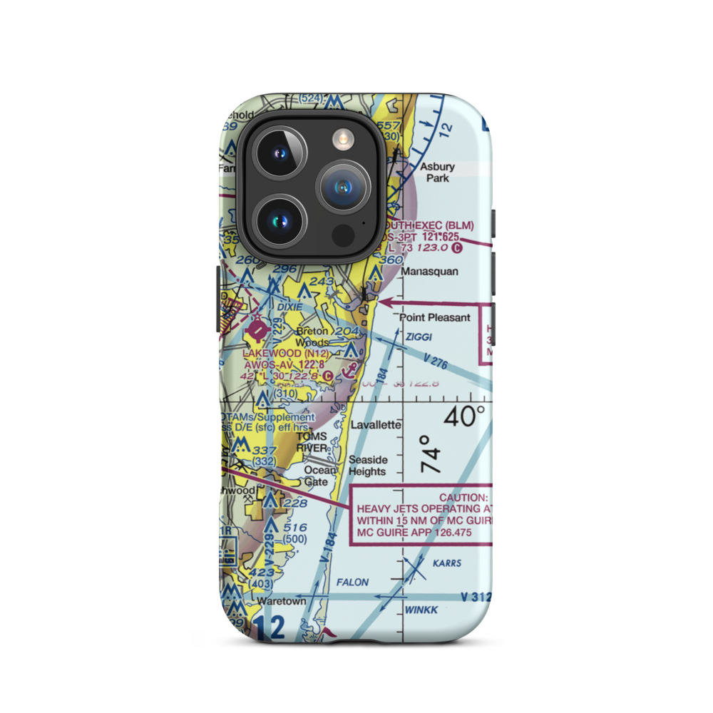 Allen's Seaplane Base (JY35) VFR Sectional  Tough iPhone Case iPhone 16 Pro model shown