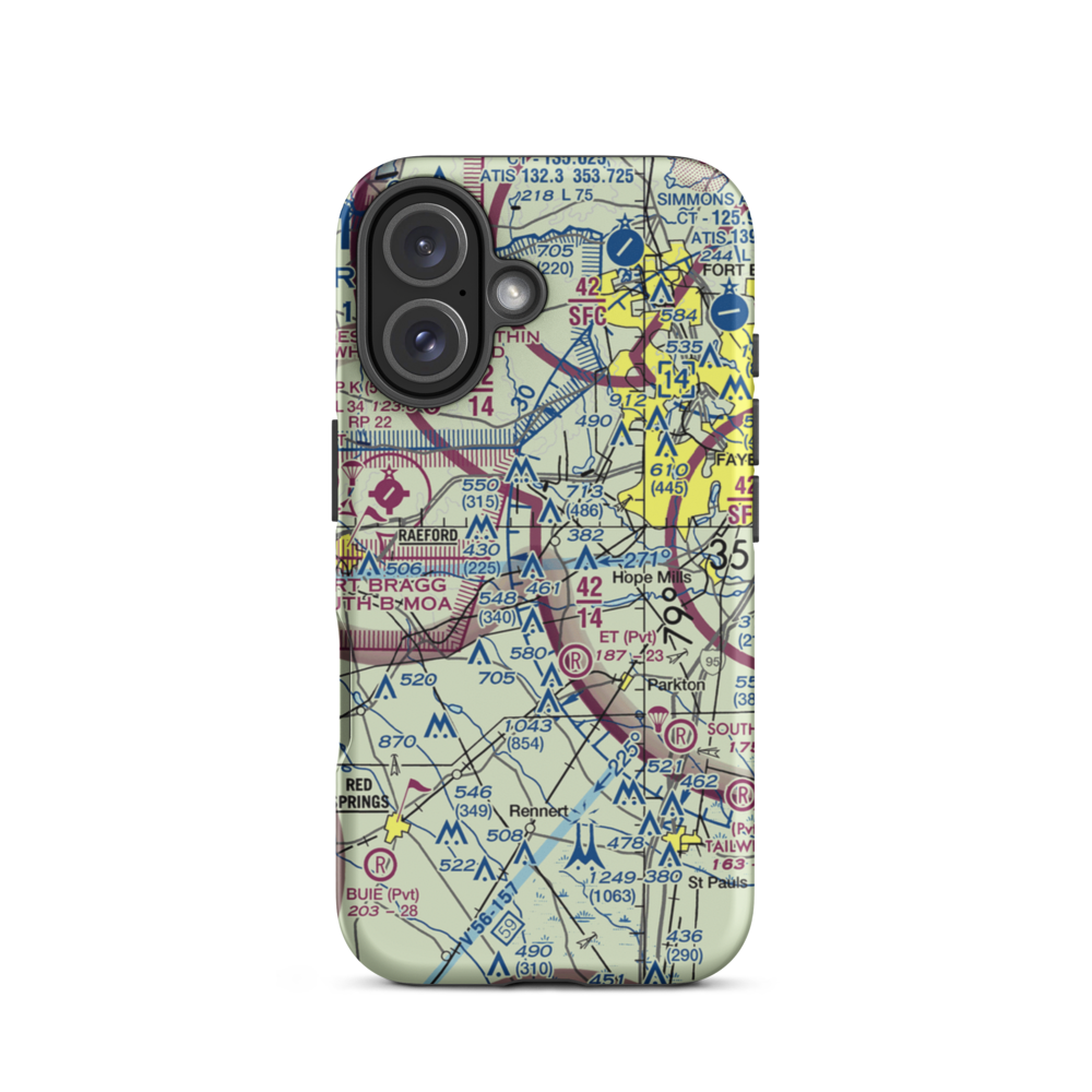 Allens Airport (US-1003) VFR Sectional  Tough iPhone Case iPhone 16 model shown
