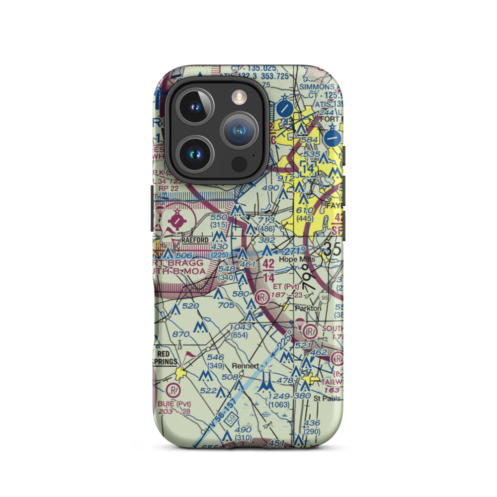 Allens Airport (US-1003) VFR Sectional  Tough iPhone Case iPhone 16 Pro model shown