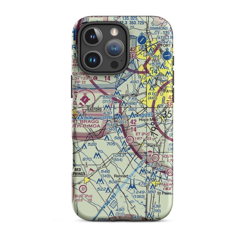 Allens Airport (US-1003) VFR Sectional  Tough iPhone Case iPhone 16 Pro Max model shown