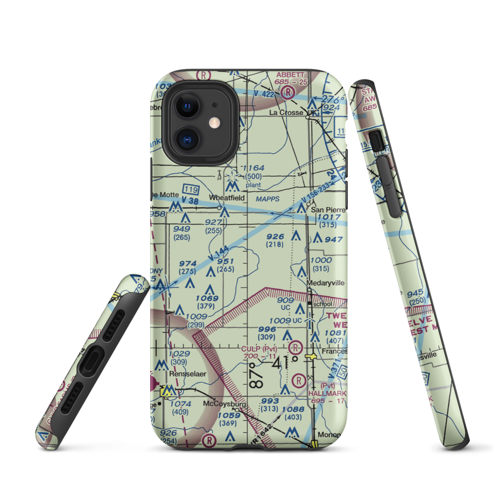 Alley Oop Airport (68IN) VFR Sectional  Tough iPhone Case iPhone 11 model shown