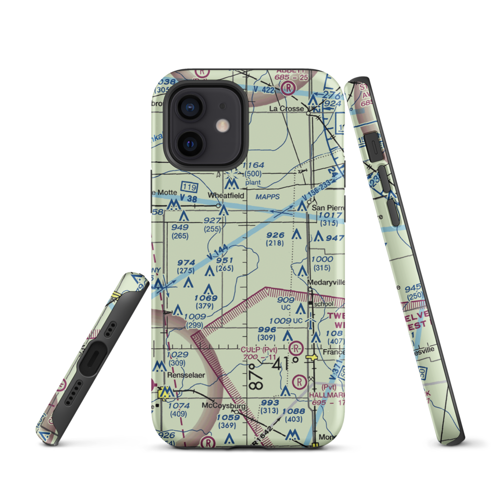 Alley Oop Airport (68IN) VFR Sectional  Tough iPhone Case iPhone 12 model shown