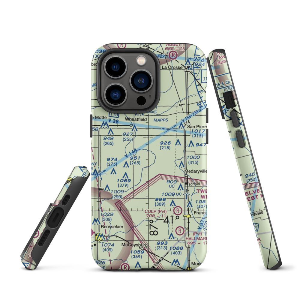 Alley Oop Airport (68IN) VFR Sectional  Tough iPhone Case iPhone 13 Pro model shown