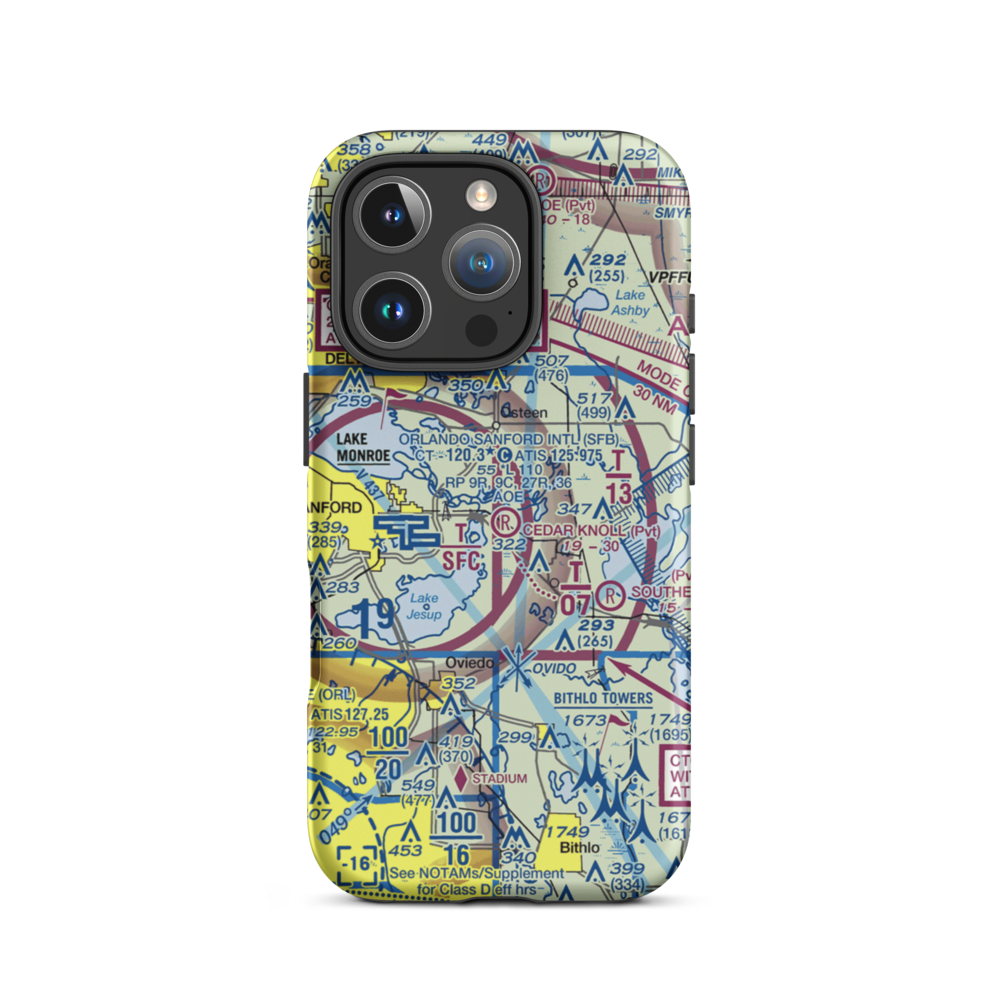 Alligator Drink Seaplane Base (0FL2) VFR Sectional  Tough iPhone Case iPhone 16 Pro model shown