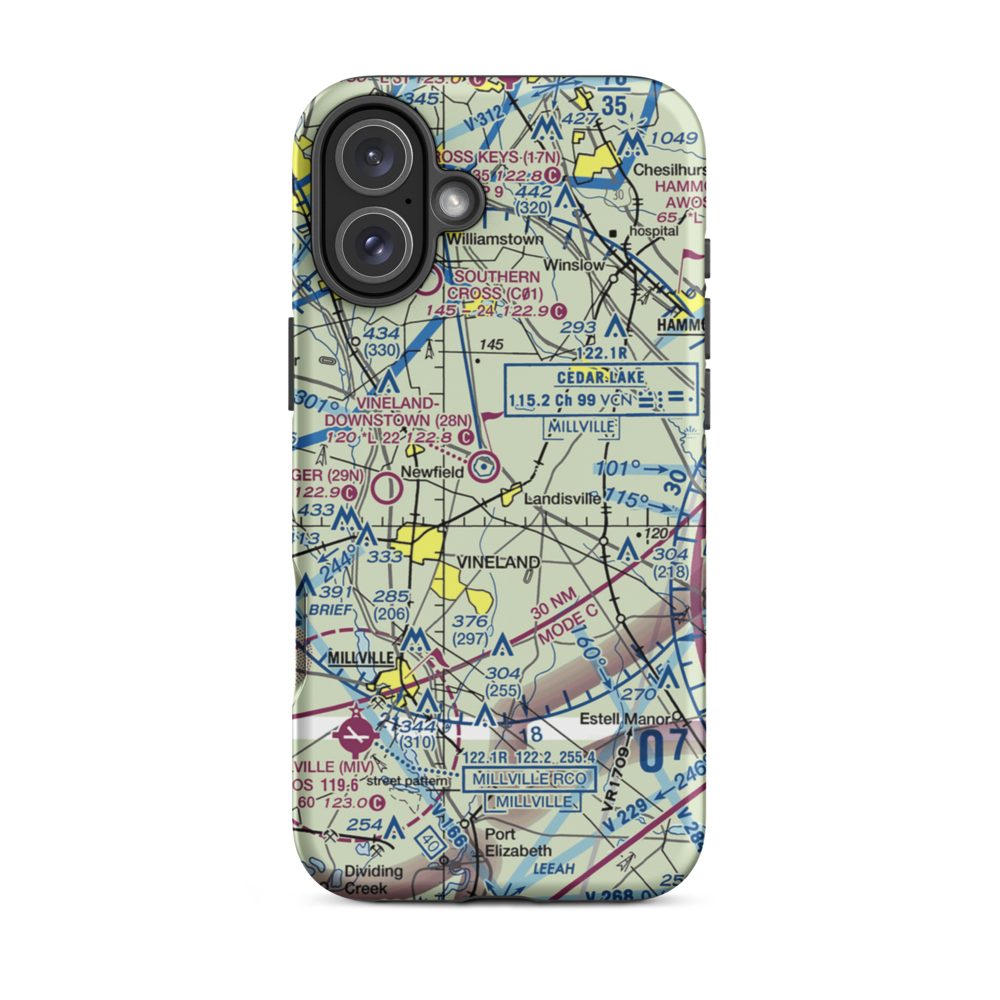 Als Landing Strip (NJ96) VFR Sectional  Tough iPhone Case iPhone 16 Plus model shown