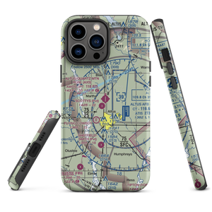 Altus Quartz Mountain Regional Airport (AXS) VFR Sectional  Tough iPhone Case