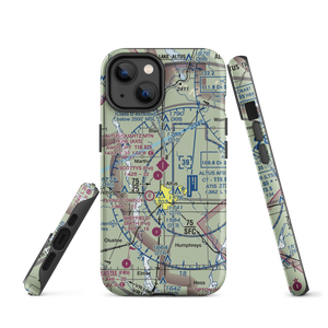 Altus Quartz Mountain Regional Airport (AXS) VFR Sectional  Tough iPhone Case