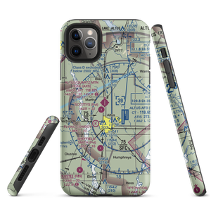 Altus Quartz Mountain Regional Airport (AXS) VFR Sectional  Tough iPhone Case