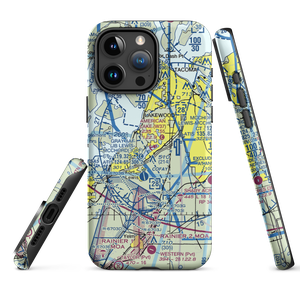 American Lake Seaplane Base (W37) VFR Sectional  Tough iPhone Case