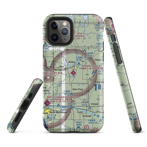 Amery Municipal Airport (AHH) VFR Sectional  Tough iPhone Case