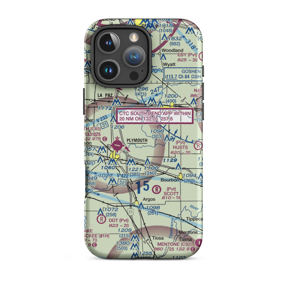Ames Field (46IN) VFR Sectional  Tough iPhone Case iPhone 16 Pro Max model shown
