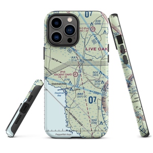 Ancient Oaks Airport (39FD) VFR Sectional  Tough iPhone Case