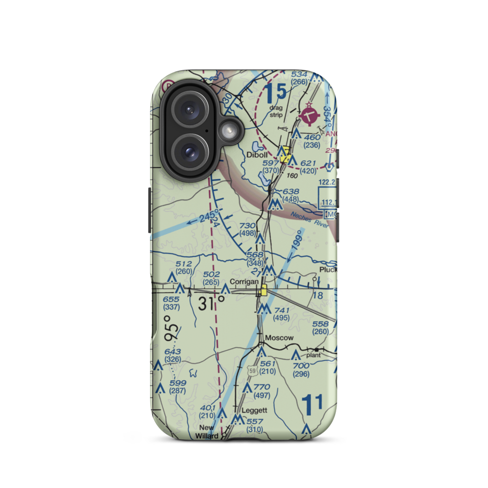Anderosa Airpark (TA43) VFR Sectional  Tough iPhone Case iPhone 16 model shown