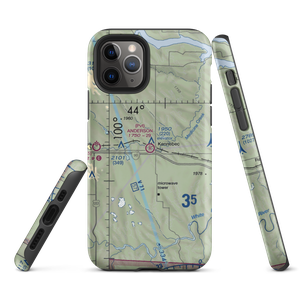 Anderson Aerial Spraying Airport (SD78) VFR Sectional  Tough iPhone Case