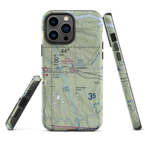 Anderson Aerial Spraying Airport (SD78) VFR Sectional  Tough iPhone Case