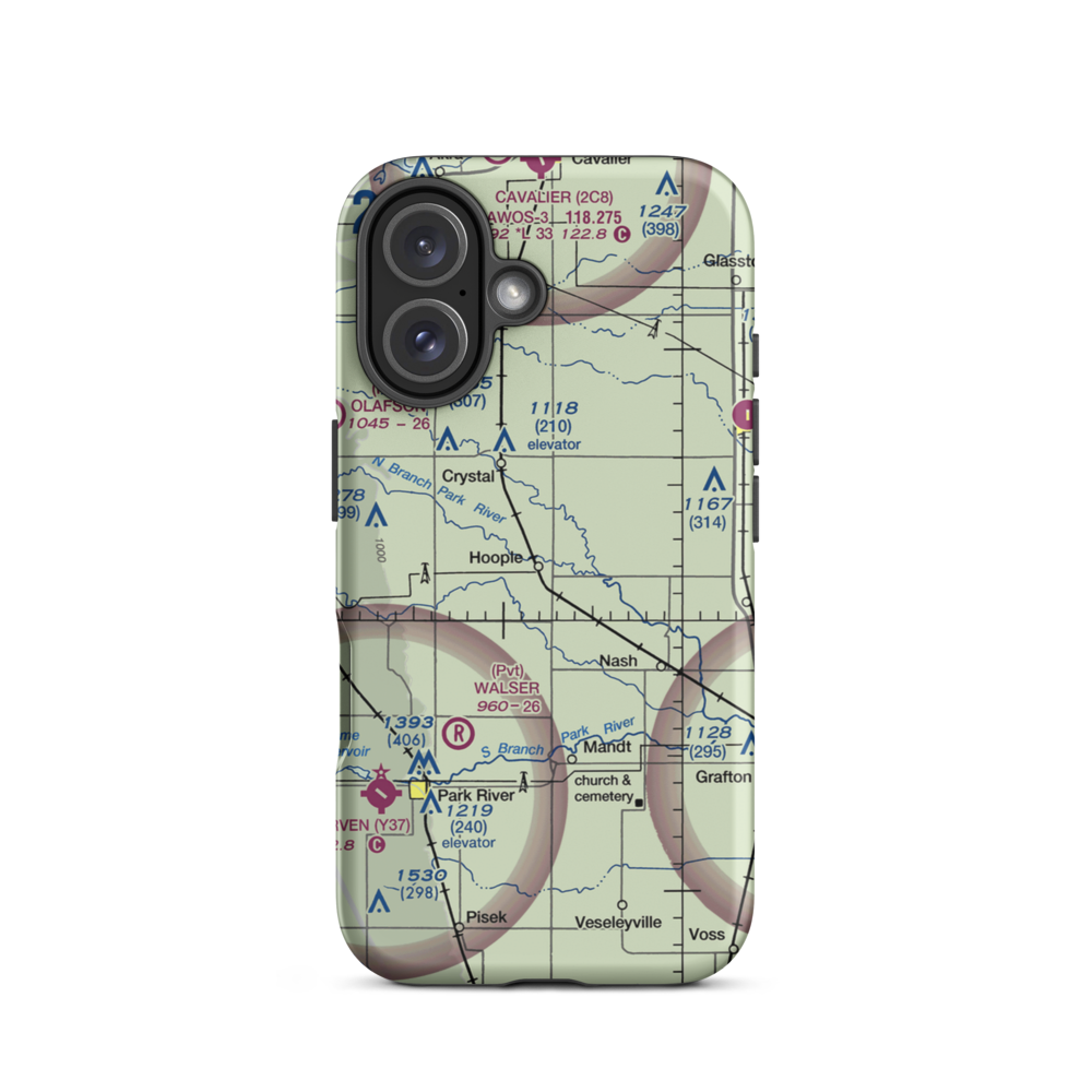 Anderson Strip (NA65) VFR Sectional  Tough iPhone Case iPhone 16 model shown