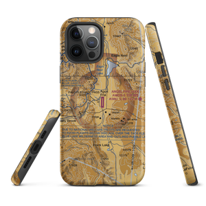 Angel Fire Airport (AXX) VFR Sectional  Tough iPhone Case