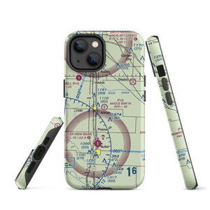 Angle Bar M Airport (MU07) VFR Sectional  Tough iPhone Case