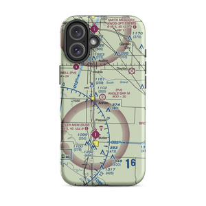 Angle Bar M Airport (MU07) VFR Sectional  Tough iPhone Case