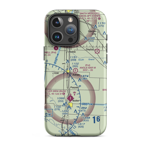 Angle Bar M Airport (MU07) VFR Sectional  Tough iPhone Case
