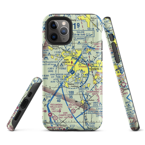 Ann Arbor Municipal Airport (ARB) VFR Sectional  Tough iPhone Case