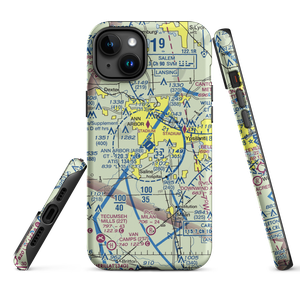 Ann Arbor Municipal Airport (ARB) VFR Sectional  Tough iPhone Case