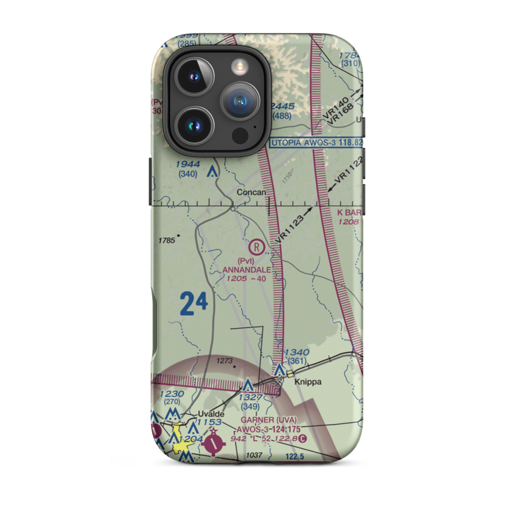 Annandale Ranch Airport (2XS7) VFR Sectional  Tough iPhone Case iPhone 16 Pro Max model shown