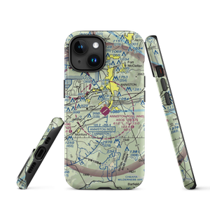 Anniston Regional Airport (ANB) VFR Sectional  Tough iPhone Case
