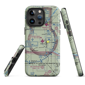 Anthony Municipal Airport (ANY) VFR Sectional  Tough iPhone Case